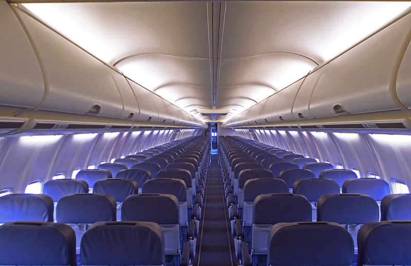 Photo: Interior of a 737