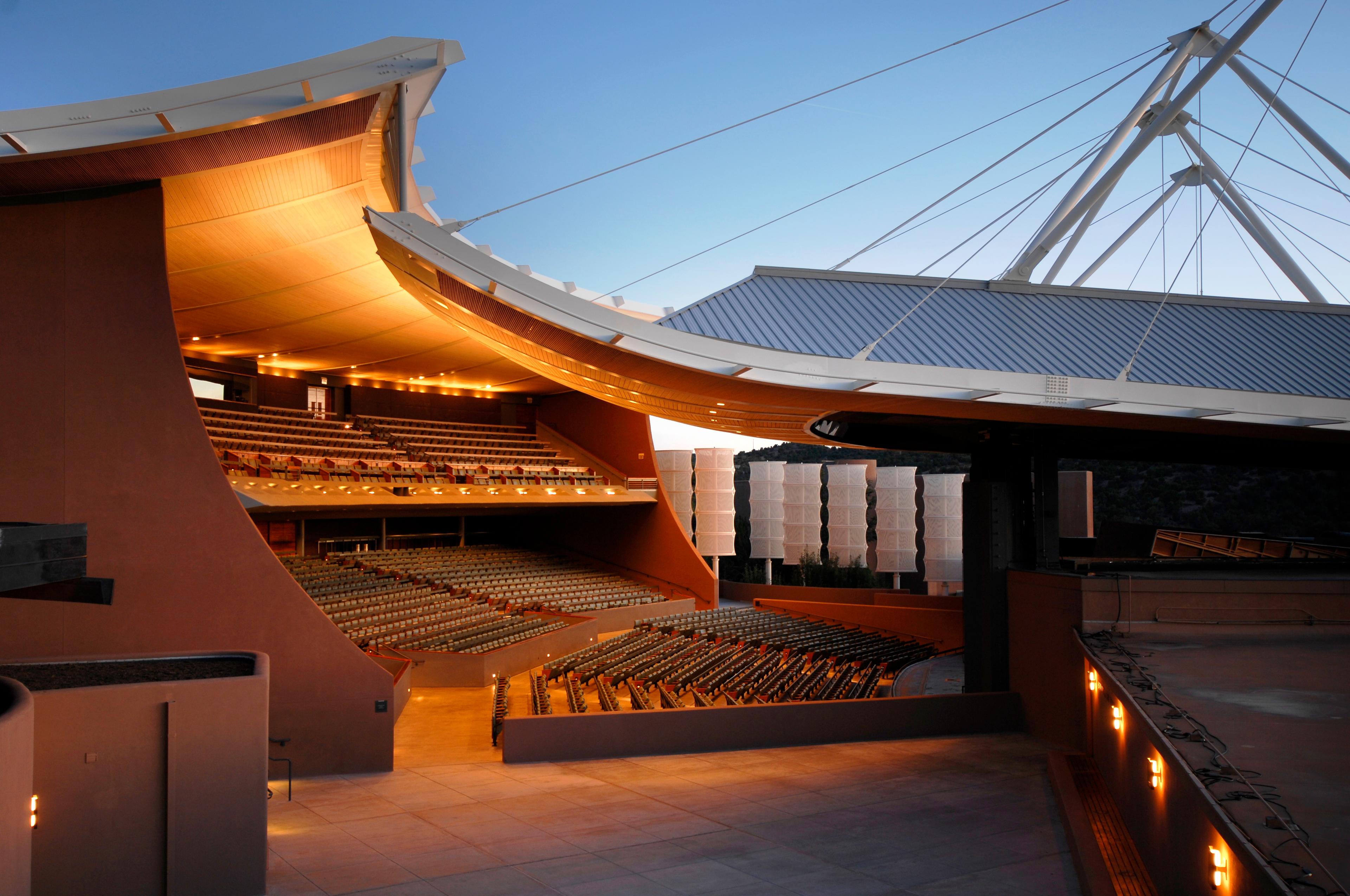 Photo: Santa Fe Opera Festival opera house, New Mexico