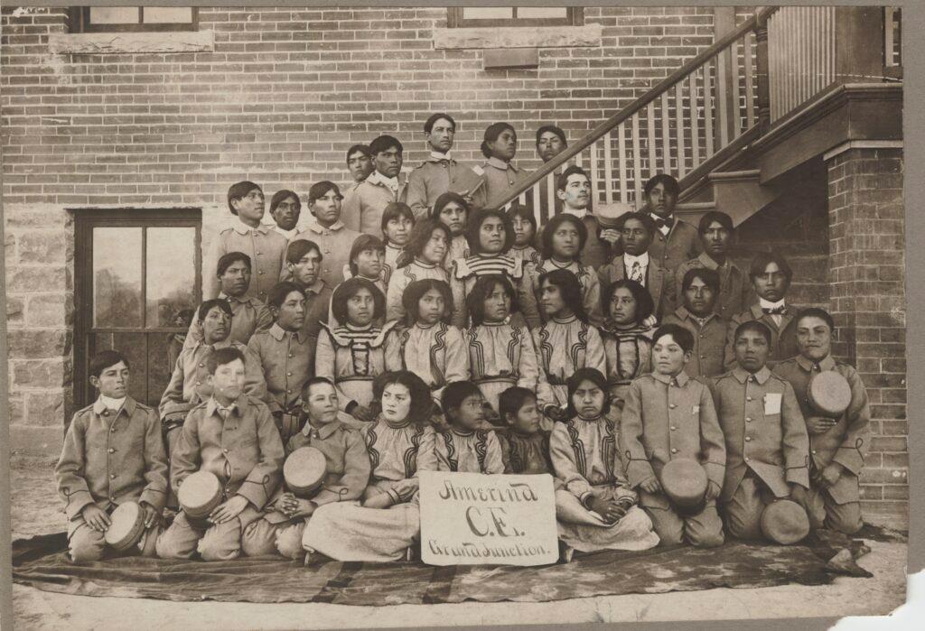 Native American Children at a boarding school in Grand Junction