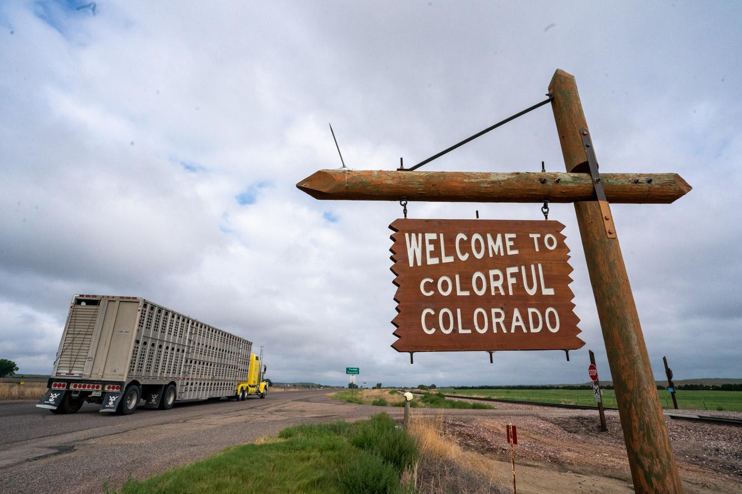 Welcome to Colorful Colorado on Hwy. 34, just outside of Laird, Colorado.