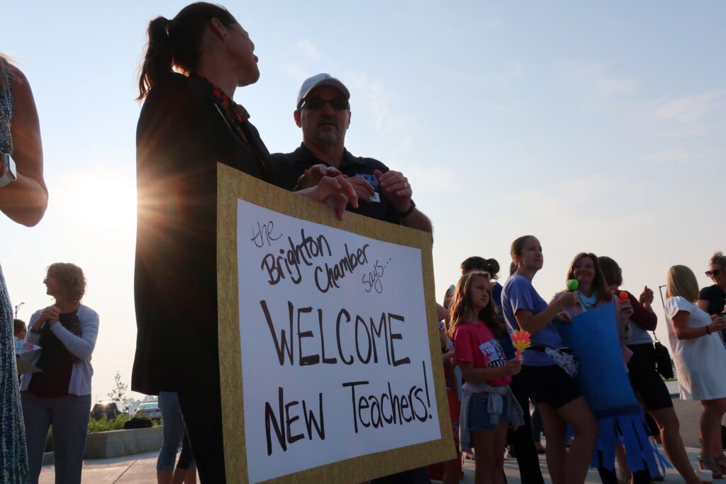 District staff welcome new teachers