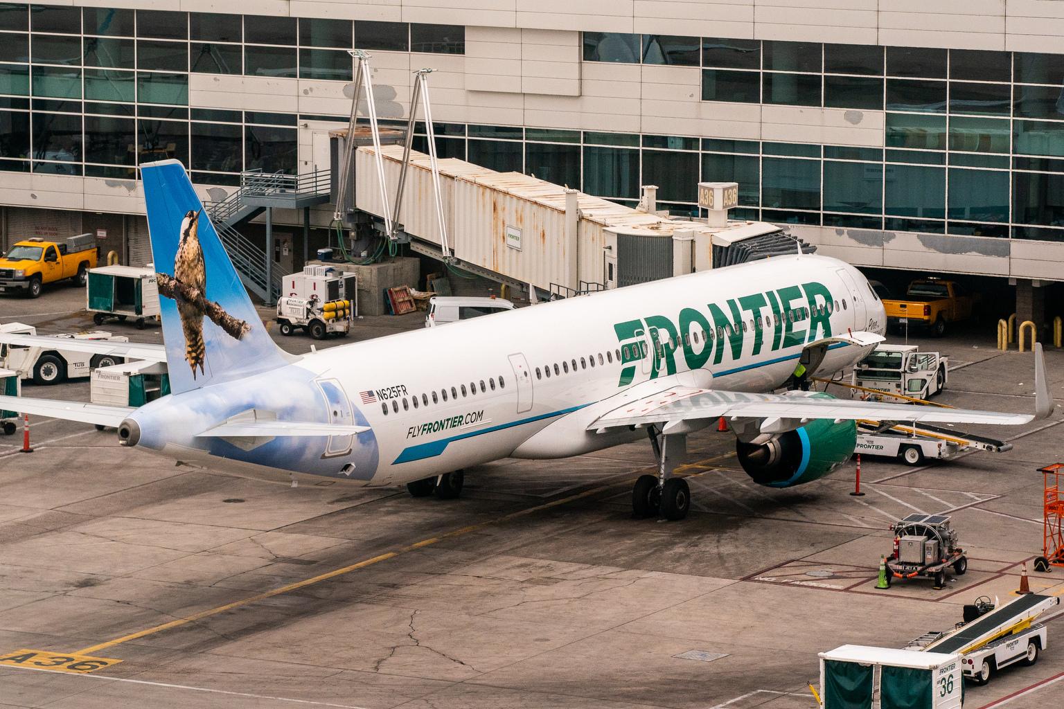 FRONTIER AIRLINES JET DIA AIRPORT