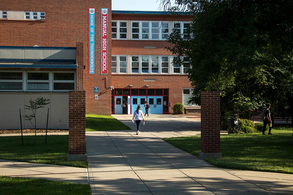 The front of Manual High School