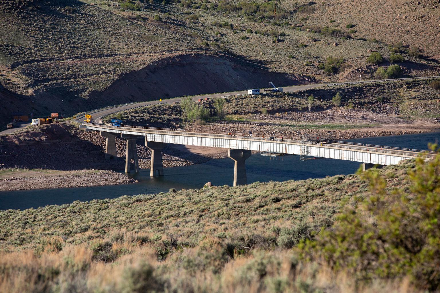 Highway 50 bridge over Blue Mesa Reservoir