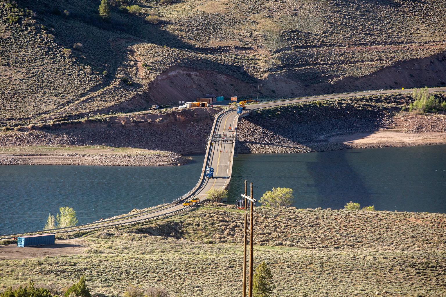 Highway 50 bridge over Blue Mesa Reservoir