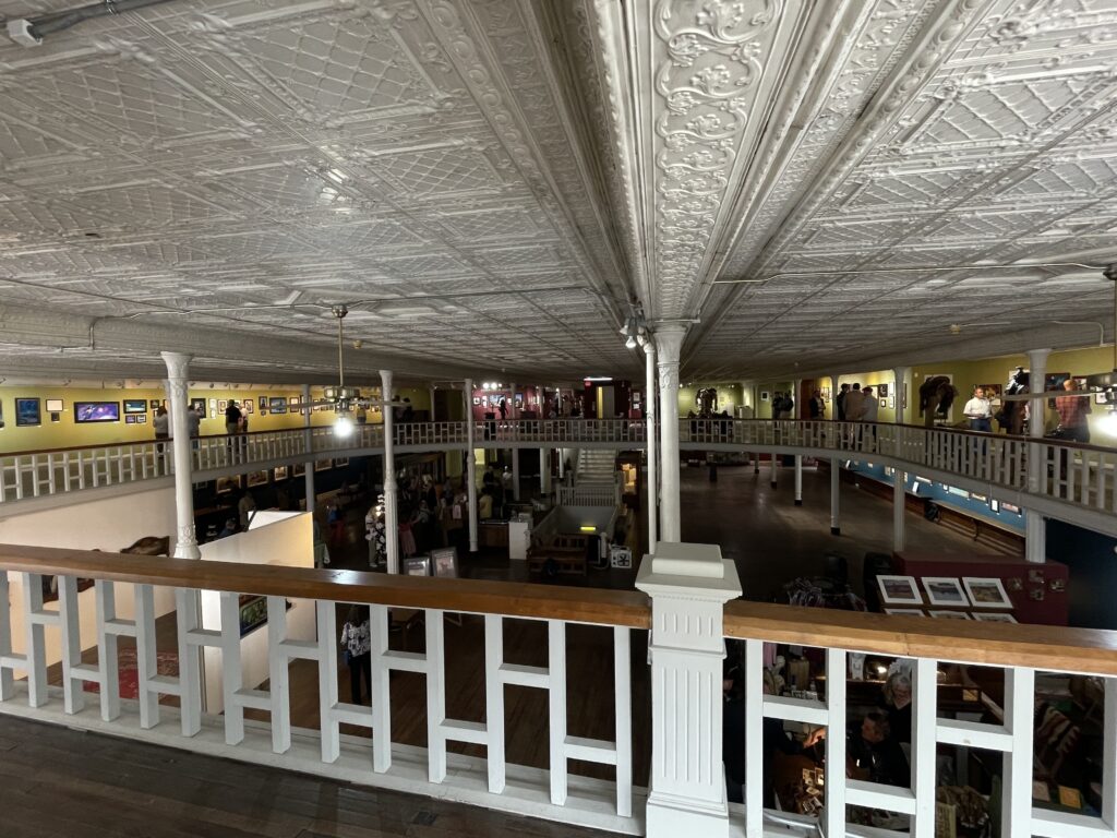 The Interior of the A.R. Mitchell Museum of Western Art during the opening reception for Character in Context.'