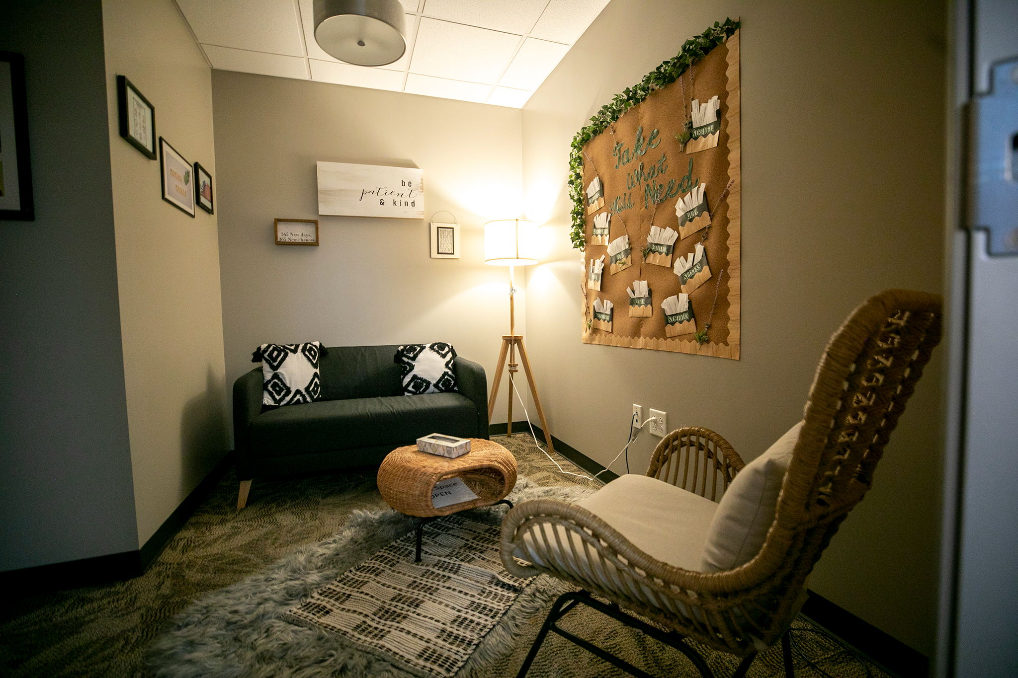 A therapy room at the Center on Colfax.