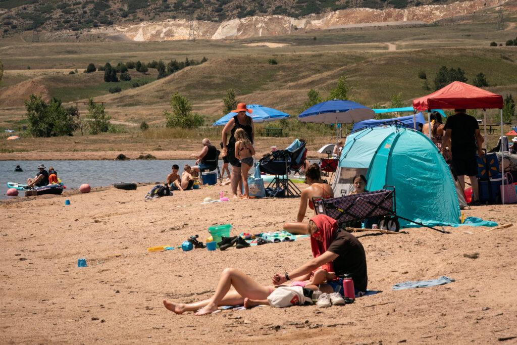 CHATFIELD STATE PARK SWIM BEACH HOT SUMMER WEATHER