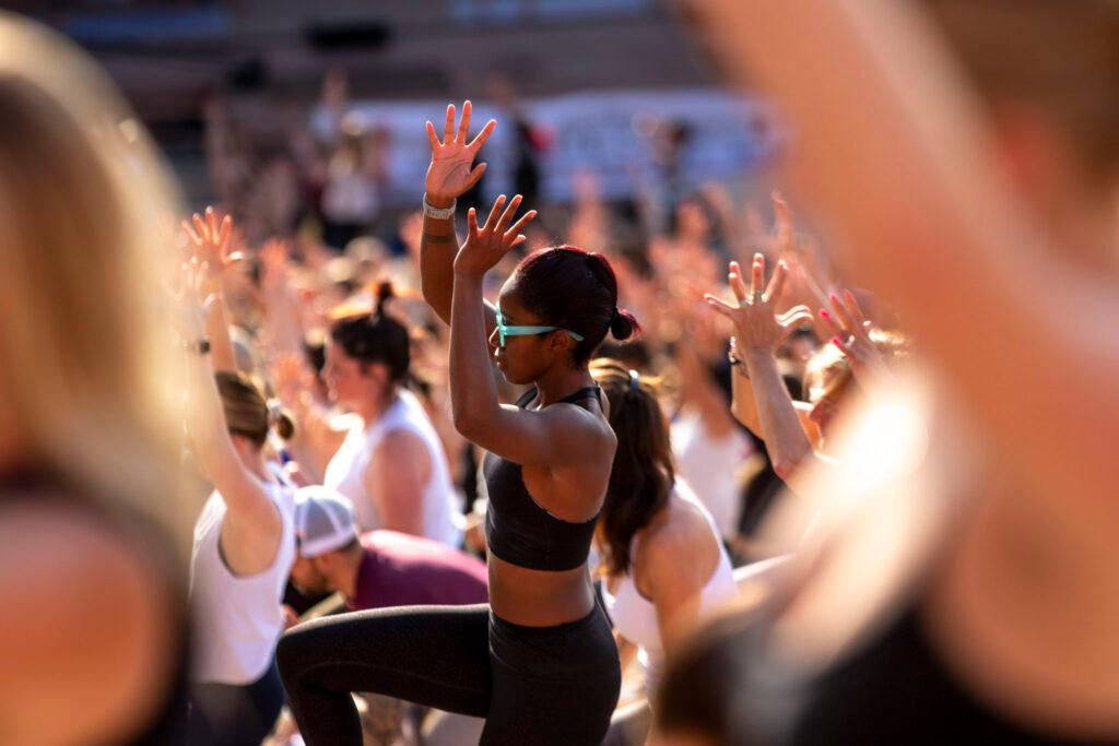 Yoga on the Rocks at Red Rocks. July 27, 2024.