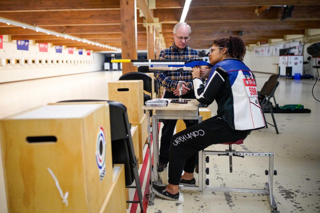 Madison Champion at Para Rifle team trials at the U.S. Olympic and Paralympic Training Center