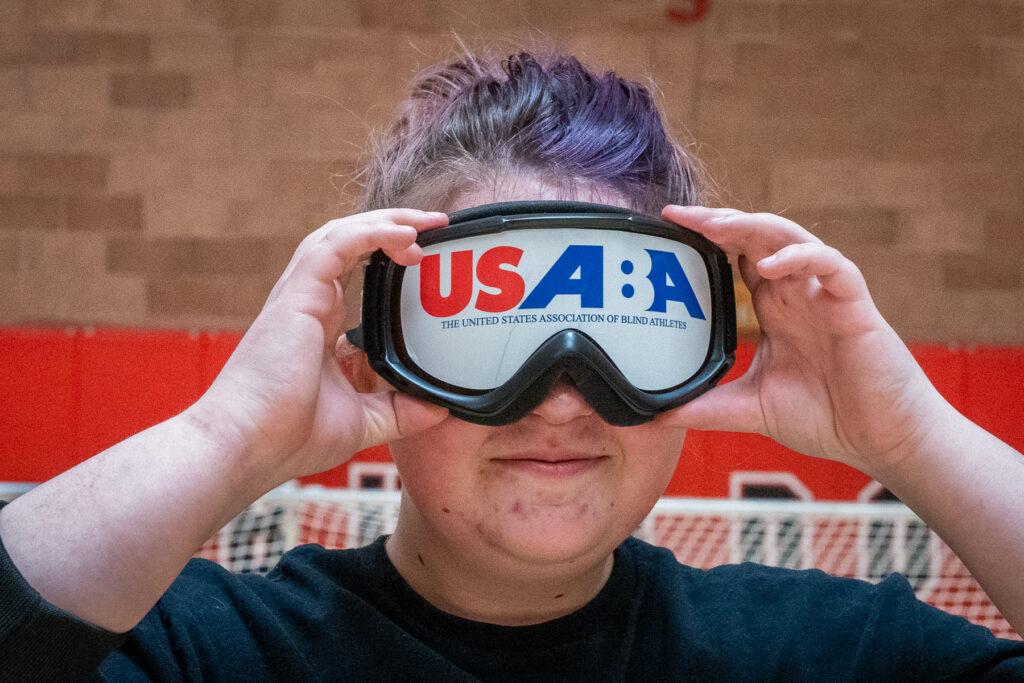 Paralympics goalball practice at CSDB