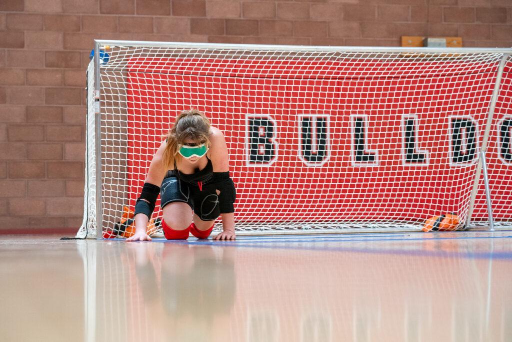 Paralympics goalball practice at CSDB