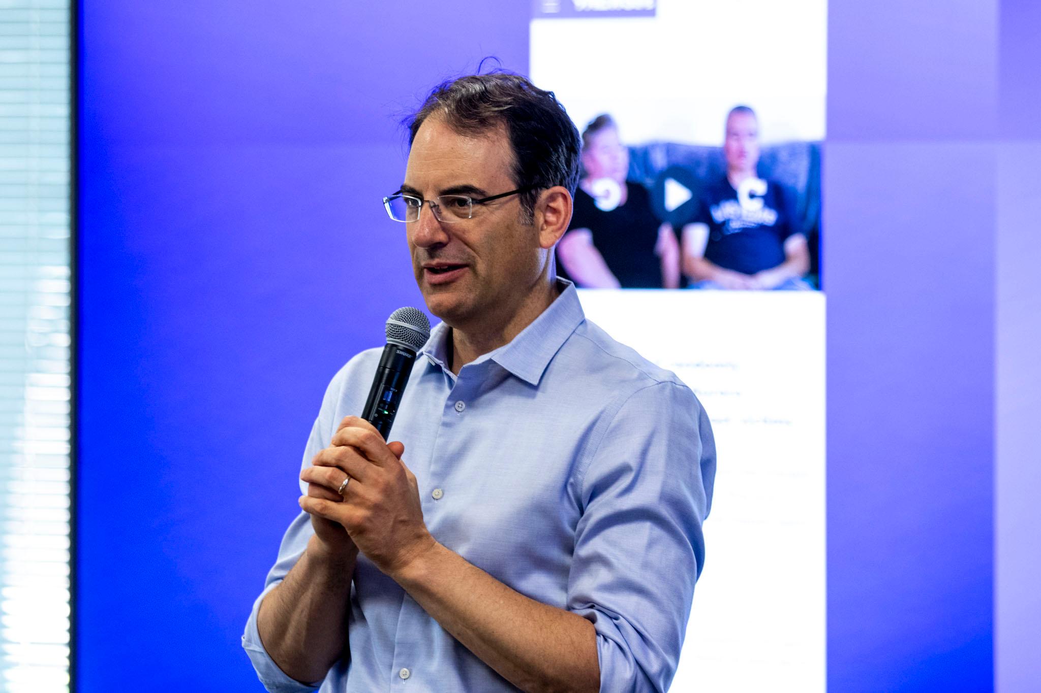 Colorado Attorney General Phil Weiser speaks during an Aurora Branch NAACP meeting