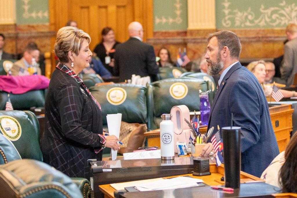 House Majority Leader Monica Duran and Assistant Minority Leader Ty Winter