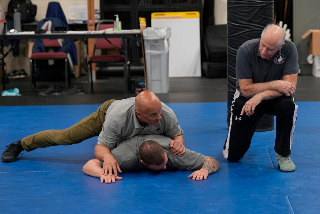 Deadly bondage training in prone position