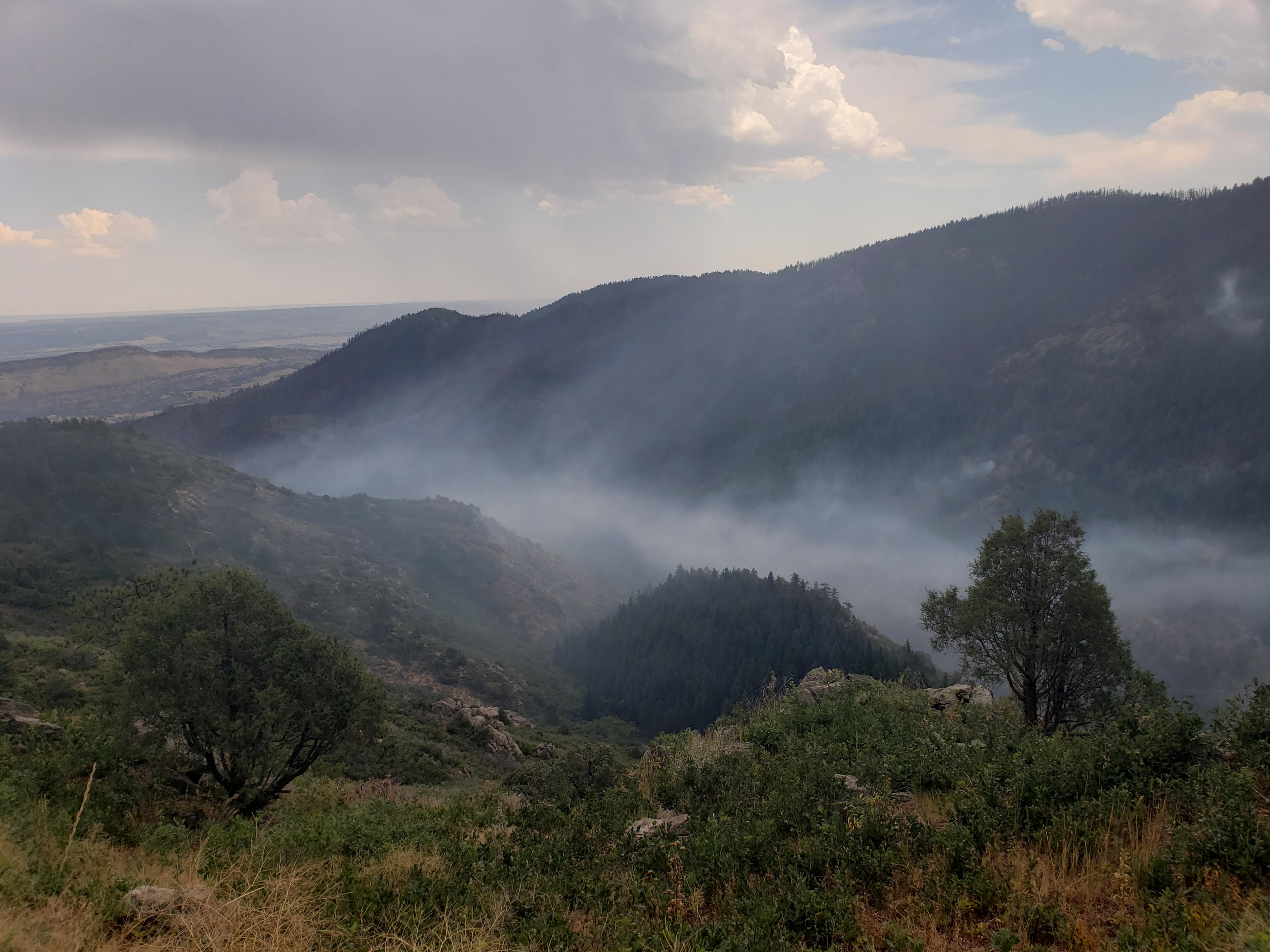 The Quarry fire seen from Murphy's Lookout on Aug. 4, 2024.