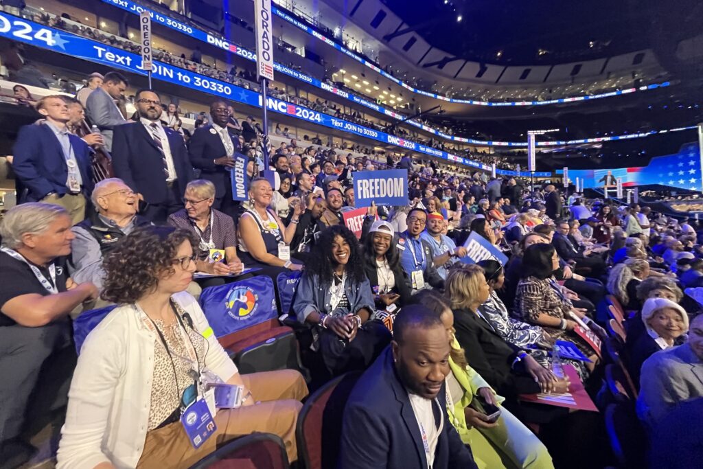 Colorado’s democratic delegates at the DNC.