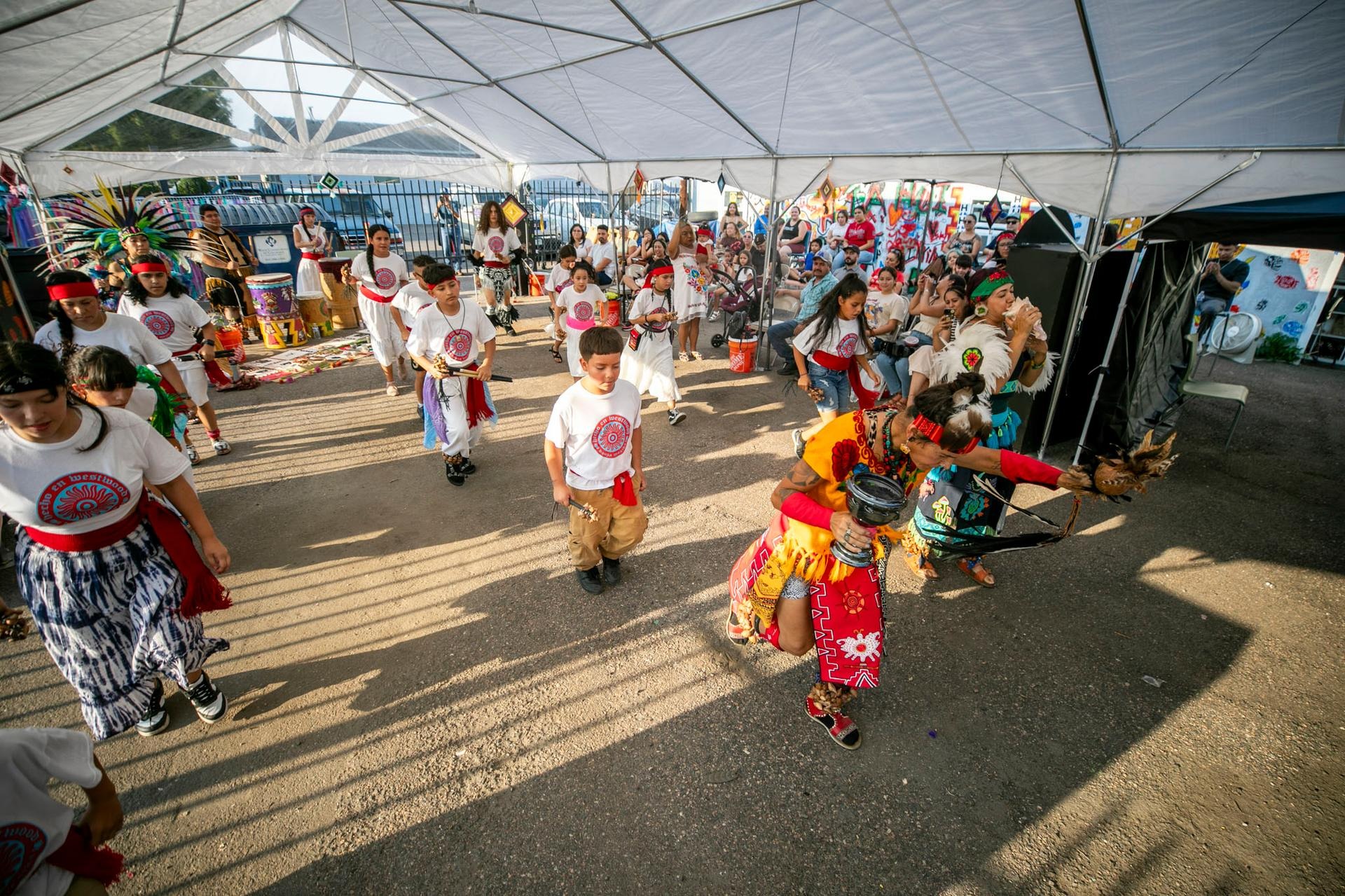 Kids in Hecho en Westwood’s Danza Mexika summer camp put on an end-of-week show for their families. Aug. 2, 2024.