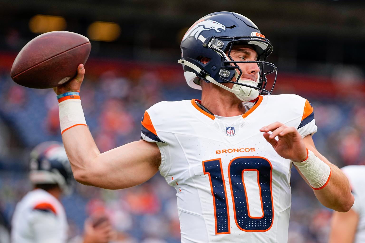 Denver Broncos quarterback Bo Nix