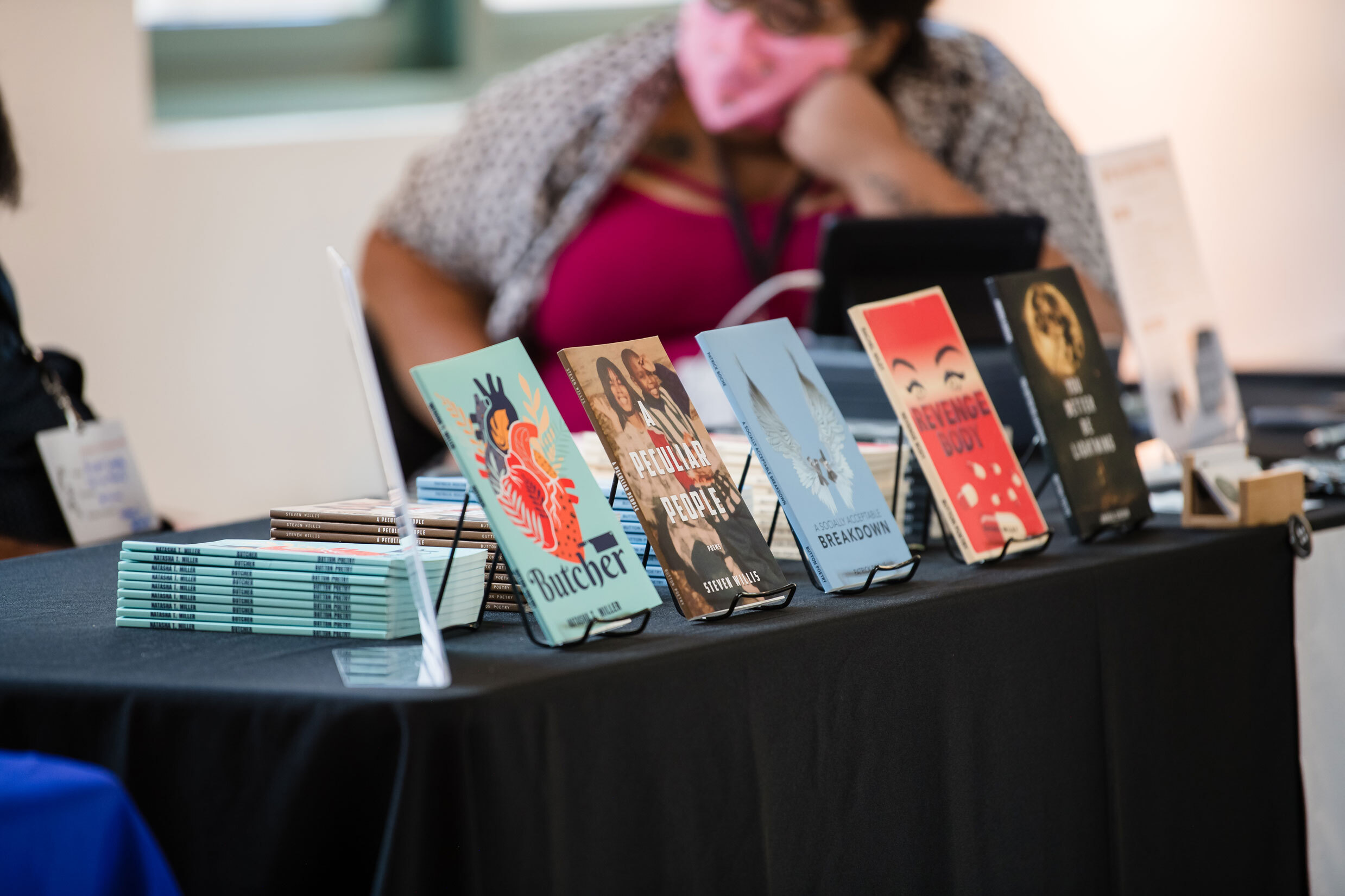 Button Poetry Book Fair exhibit