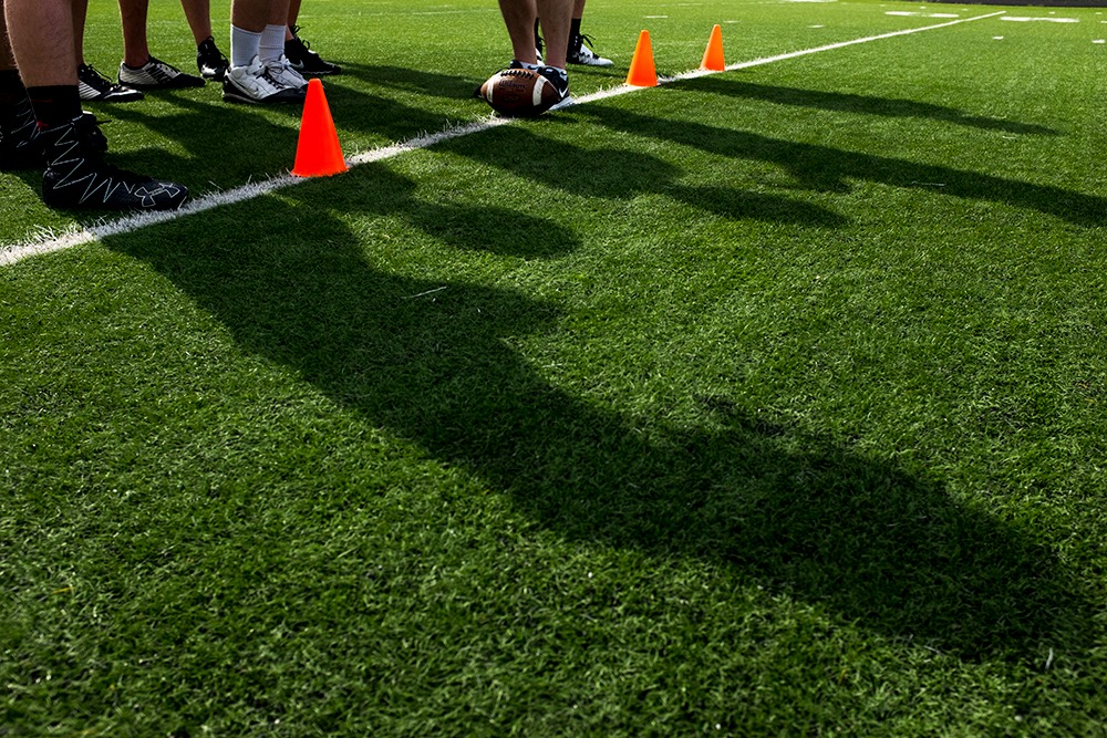 Nederland Middle-High School varsity football practice