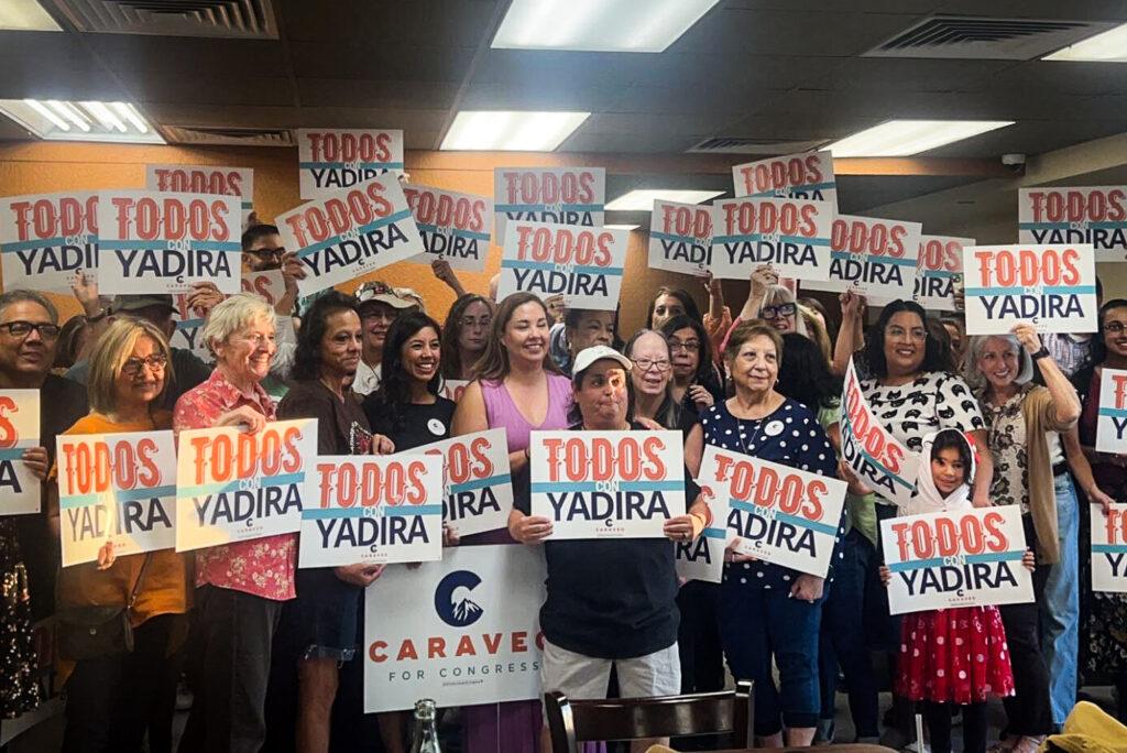 Yadira Caraveo supporters