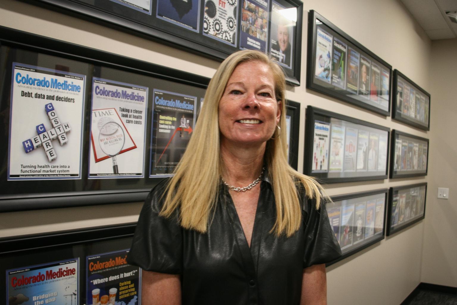 Dr. Kim Warner in her office