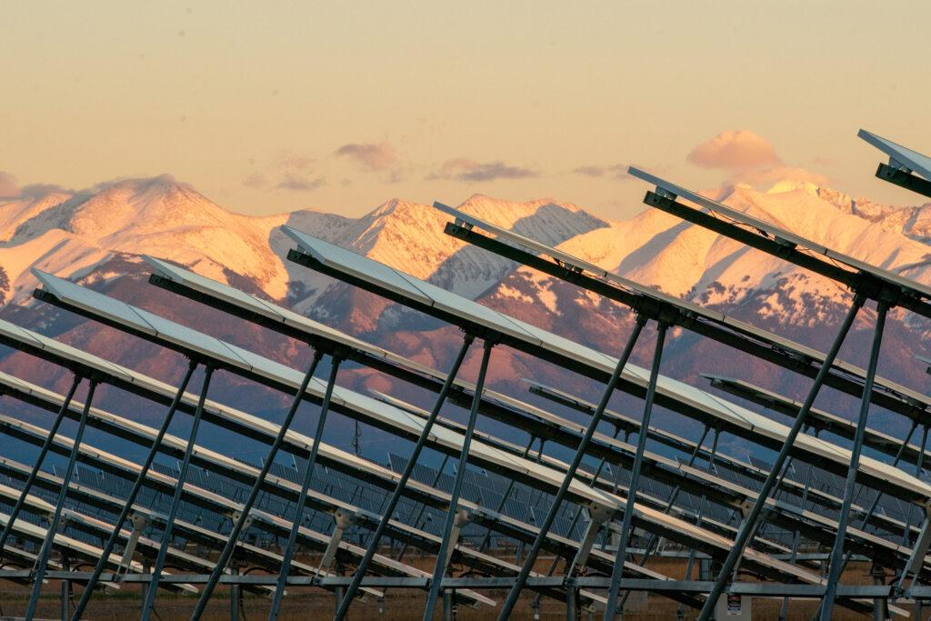 Solar Power San Luis Valley Sangre De Cristo Mountains