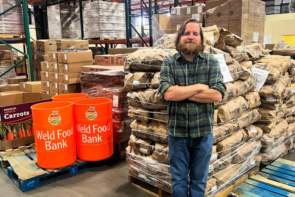 Communications Manager Weston Edmunds at Weld Food Bank