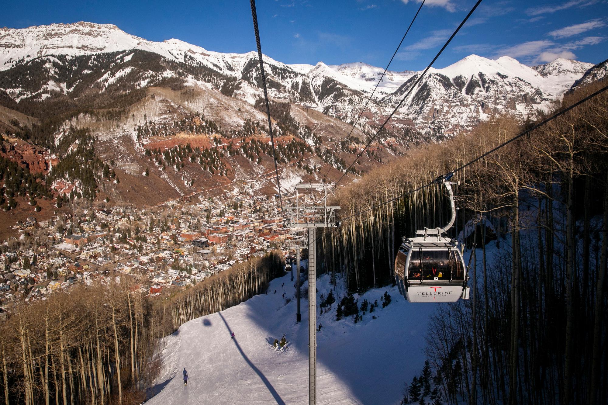 TELLURIDE-GONDOLA-COVID-SKIING