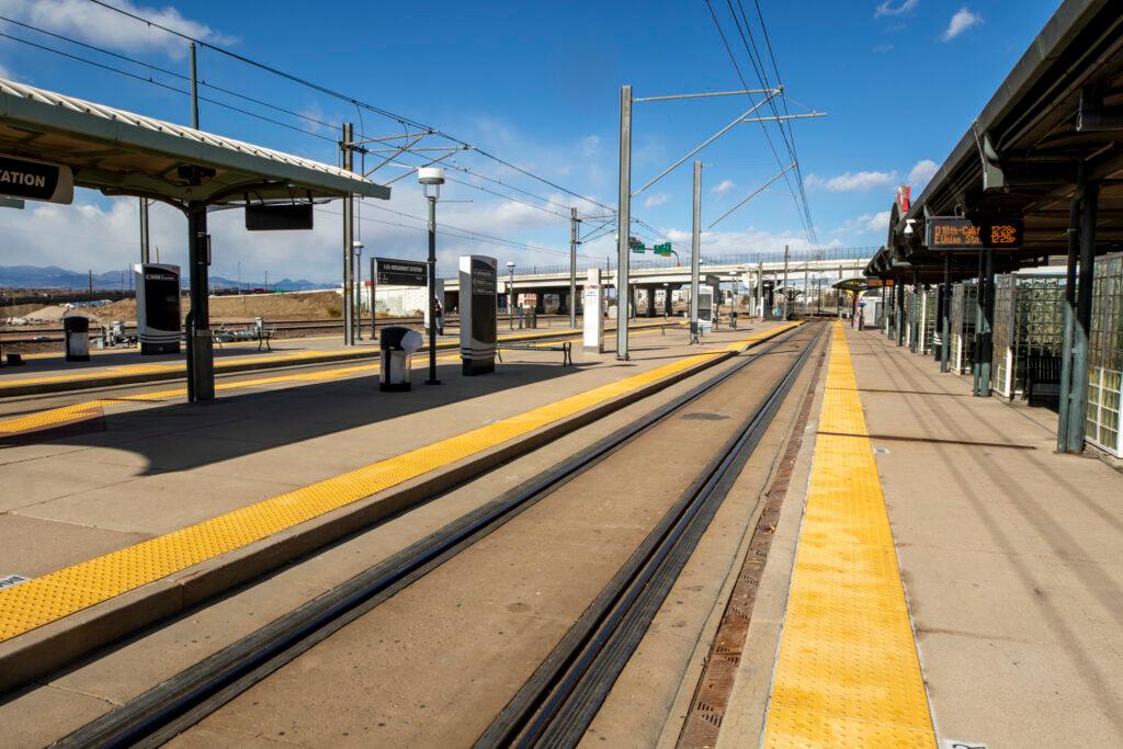 RTD's Broadway Station in Denver's Baker neighborhood. Nov. 19, 2024.