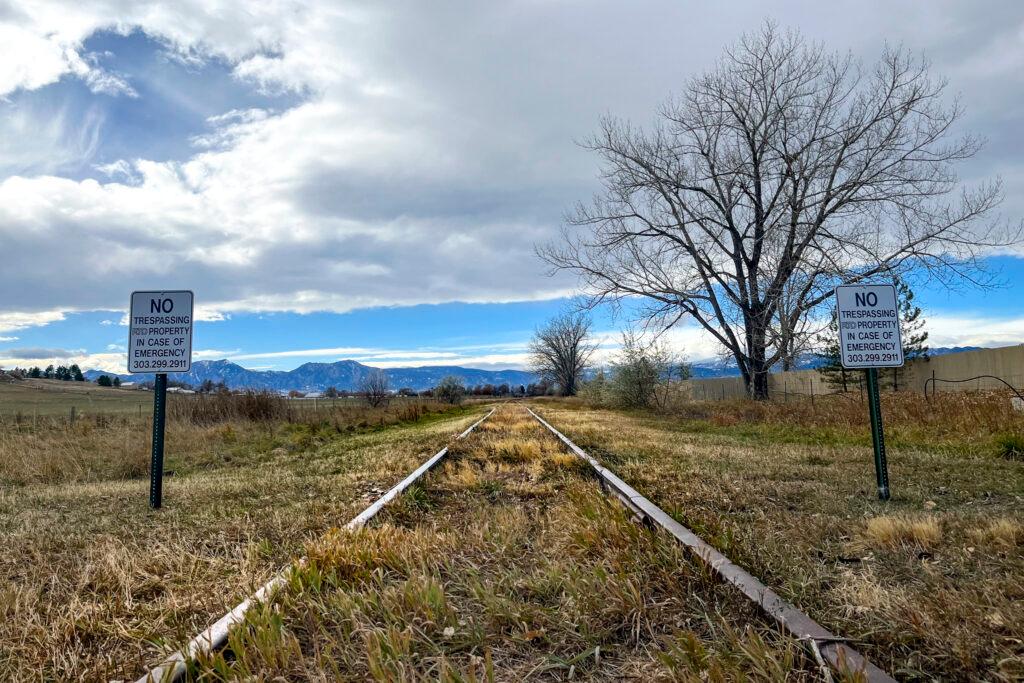 An old rail line in Boulder County. Nov. 18, 2024.