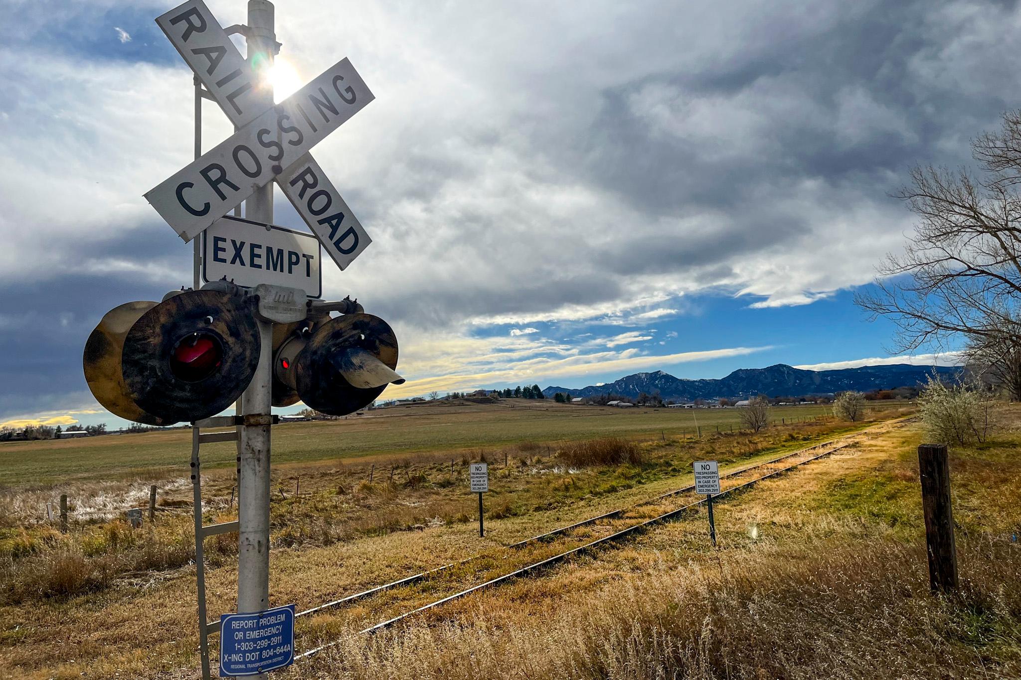 An old rail line in Boulder County. Nov. 24, 2024.