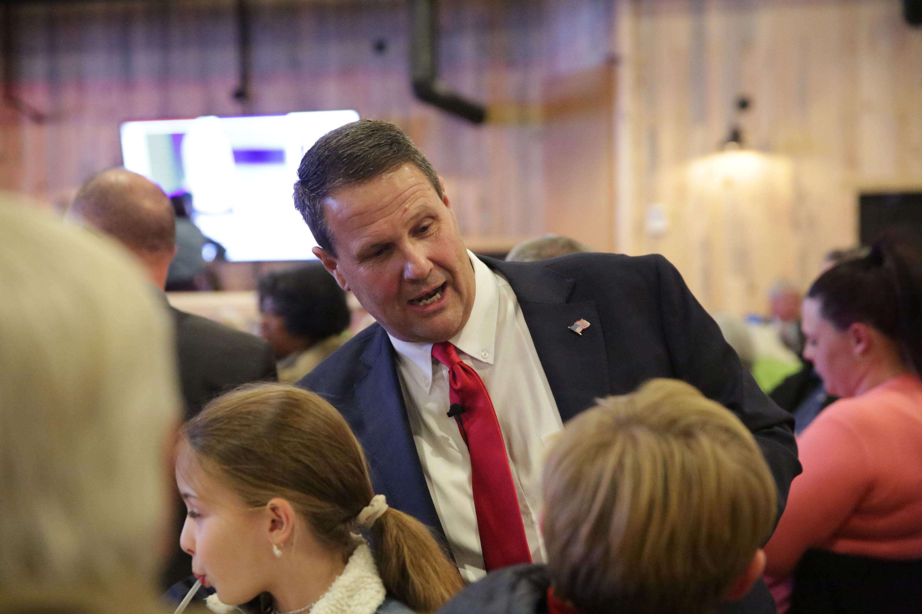 Jeff Crank speaking with some “young Republicans”