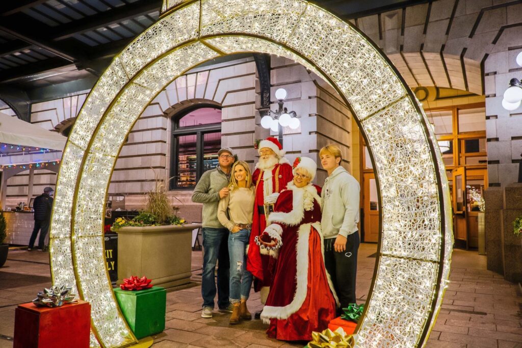 Mr. and Mrs. Clause at the Denver Union Station Grand Illumination