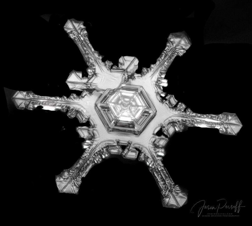 Snowflake that looks like a diamond