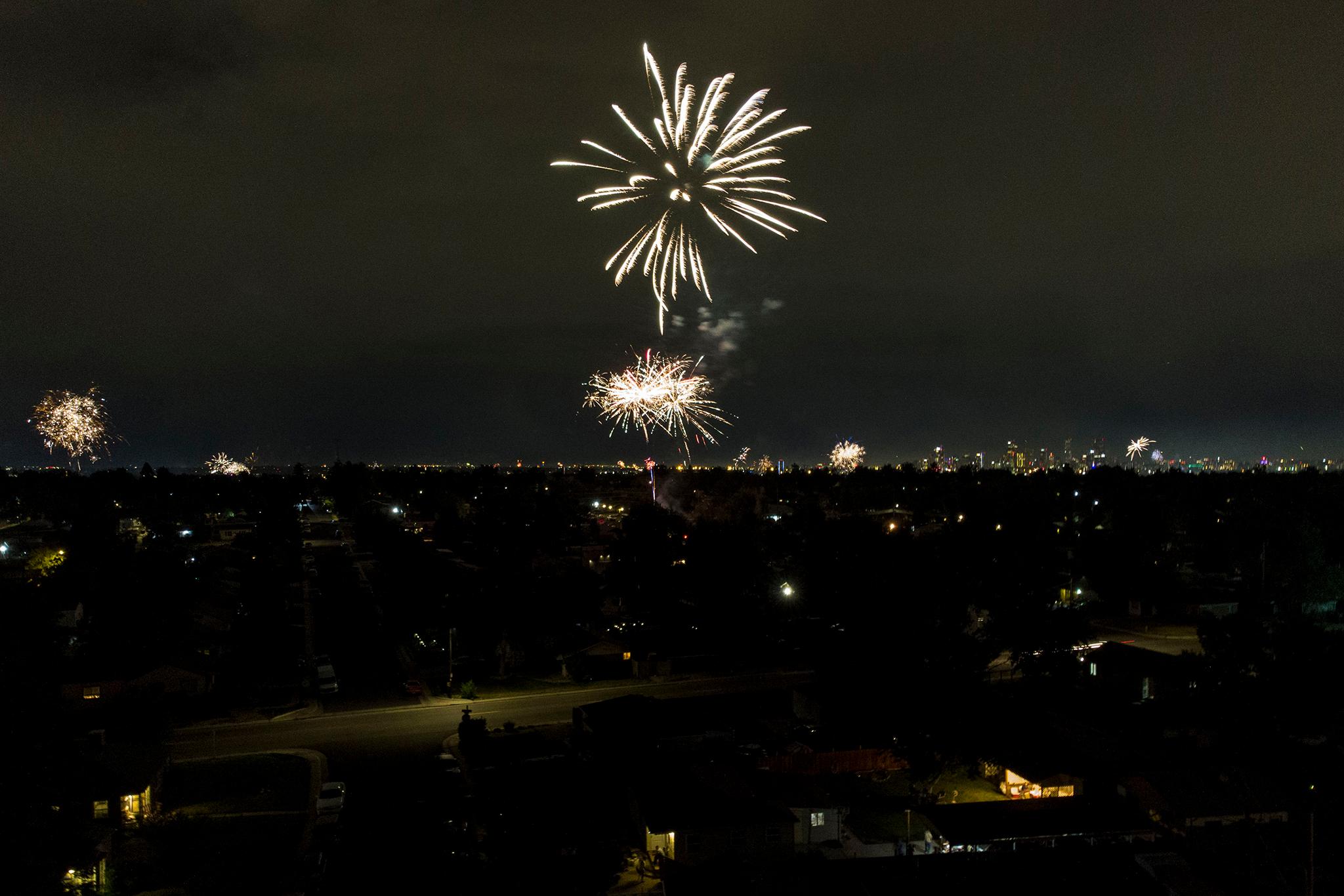 July 4th, 2022 over southwest Denver.