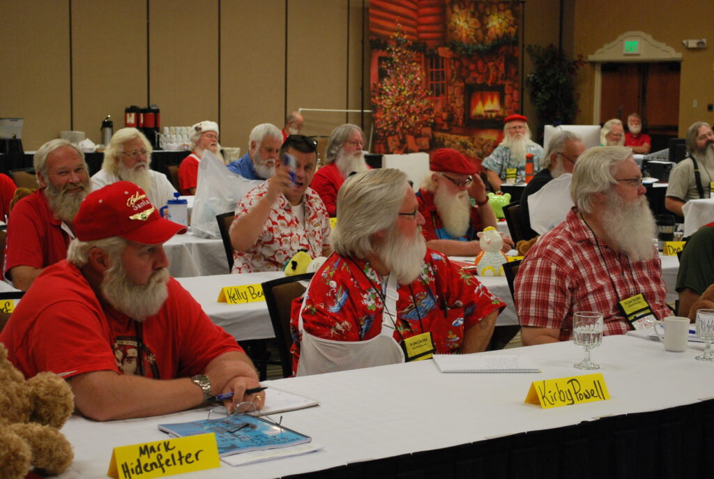 Santa hopefuls attend a Professional Santa School seminar