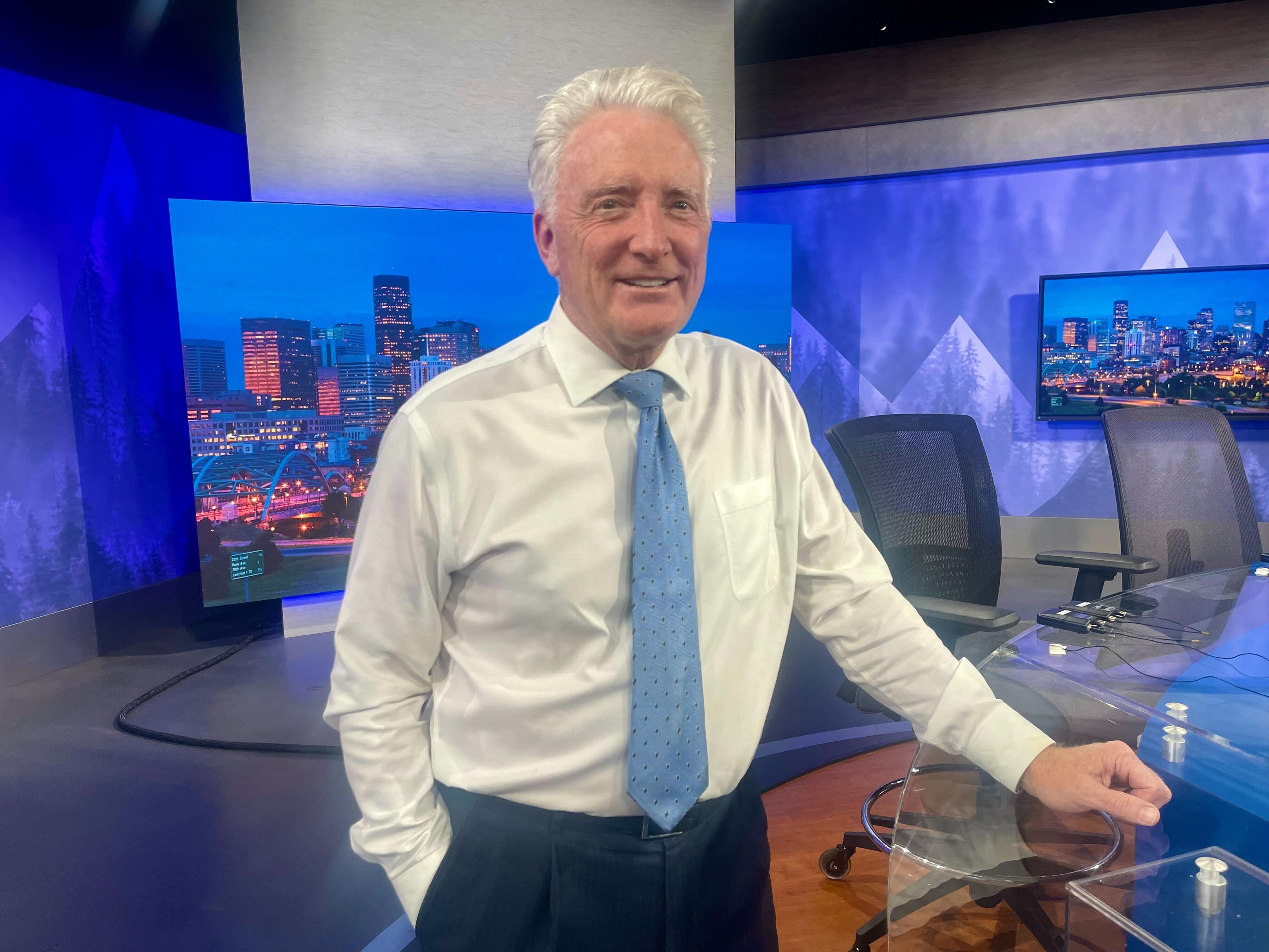 Mike Nelson stands in the Denver7 studio.