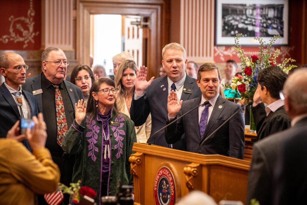 Legislature reconvenews on its opening day at the Capitol