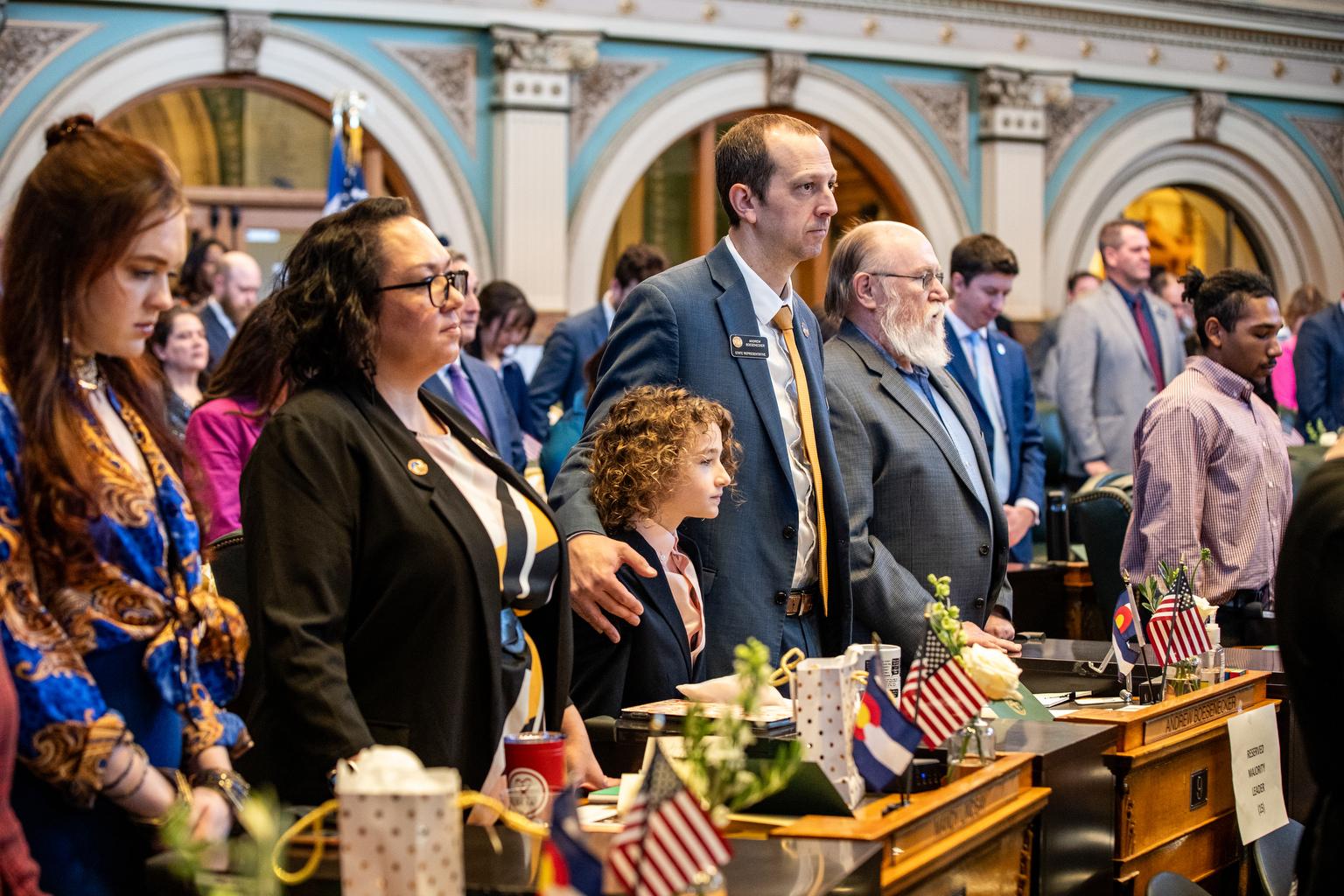 Legislature reconvenews on its opening day at the Capitol