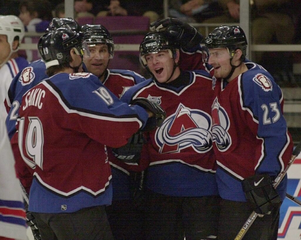 Colorado Avalanche's in 2000 at Madison Square Garden