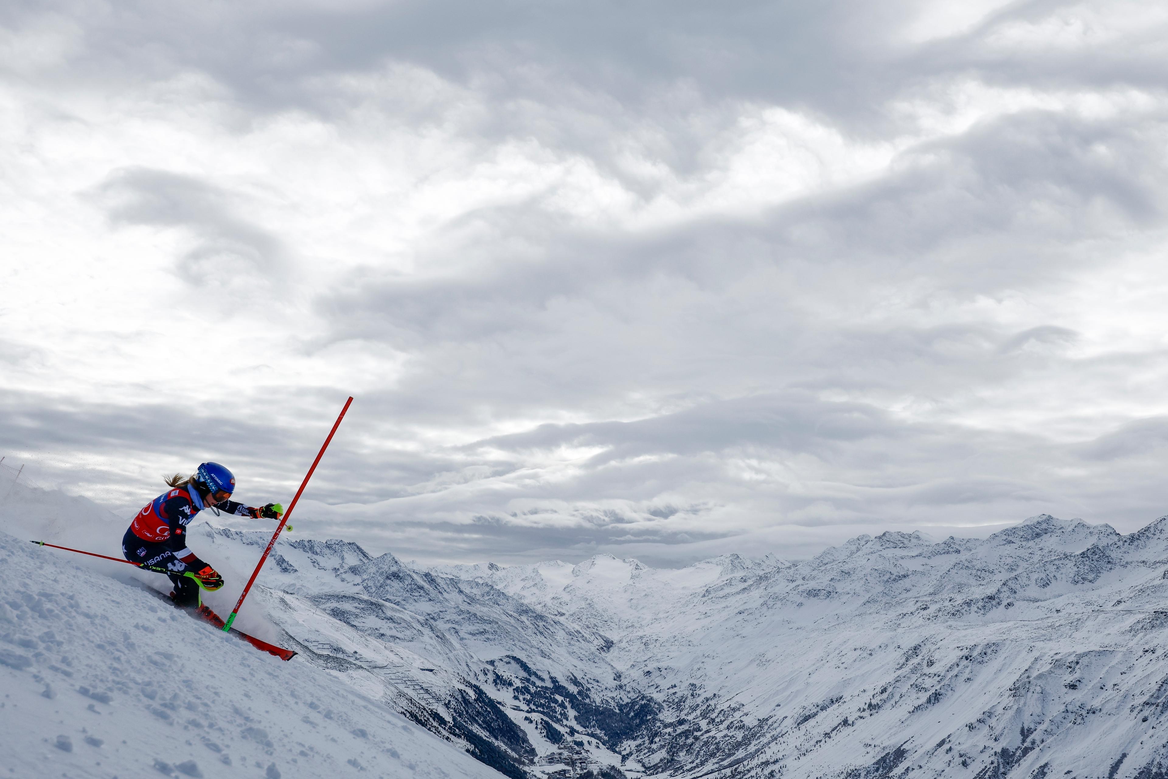 Skiier Mikaela Shiffrin competes in Austria