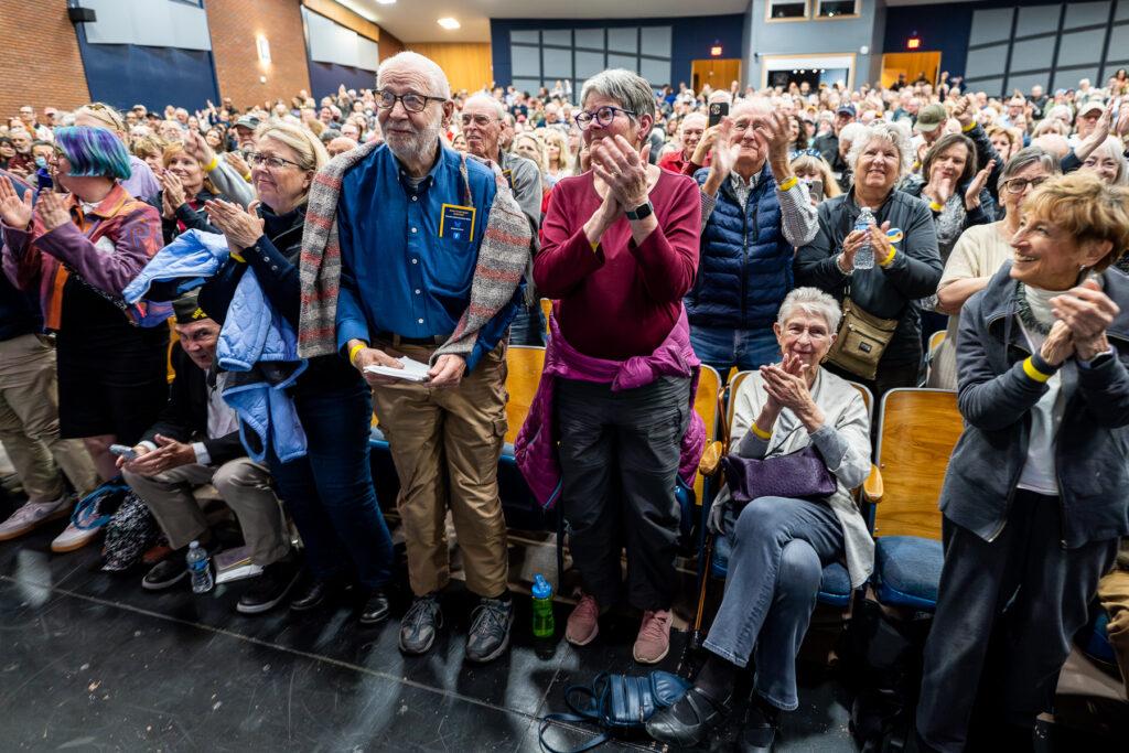 JASON CROW TOWN HALL CROWD HINKLEY HIGH SCHOOL