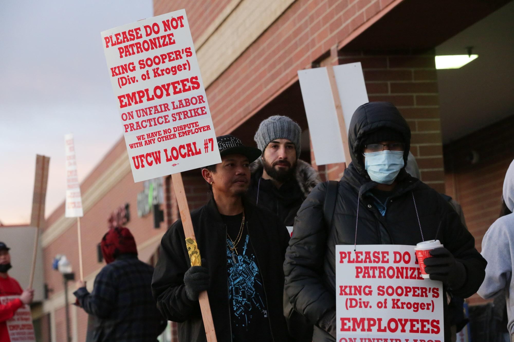 King Soopers workers on strike