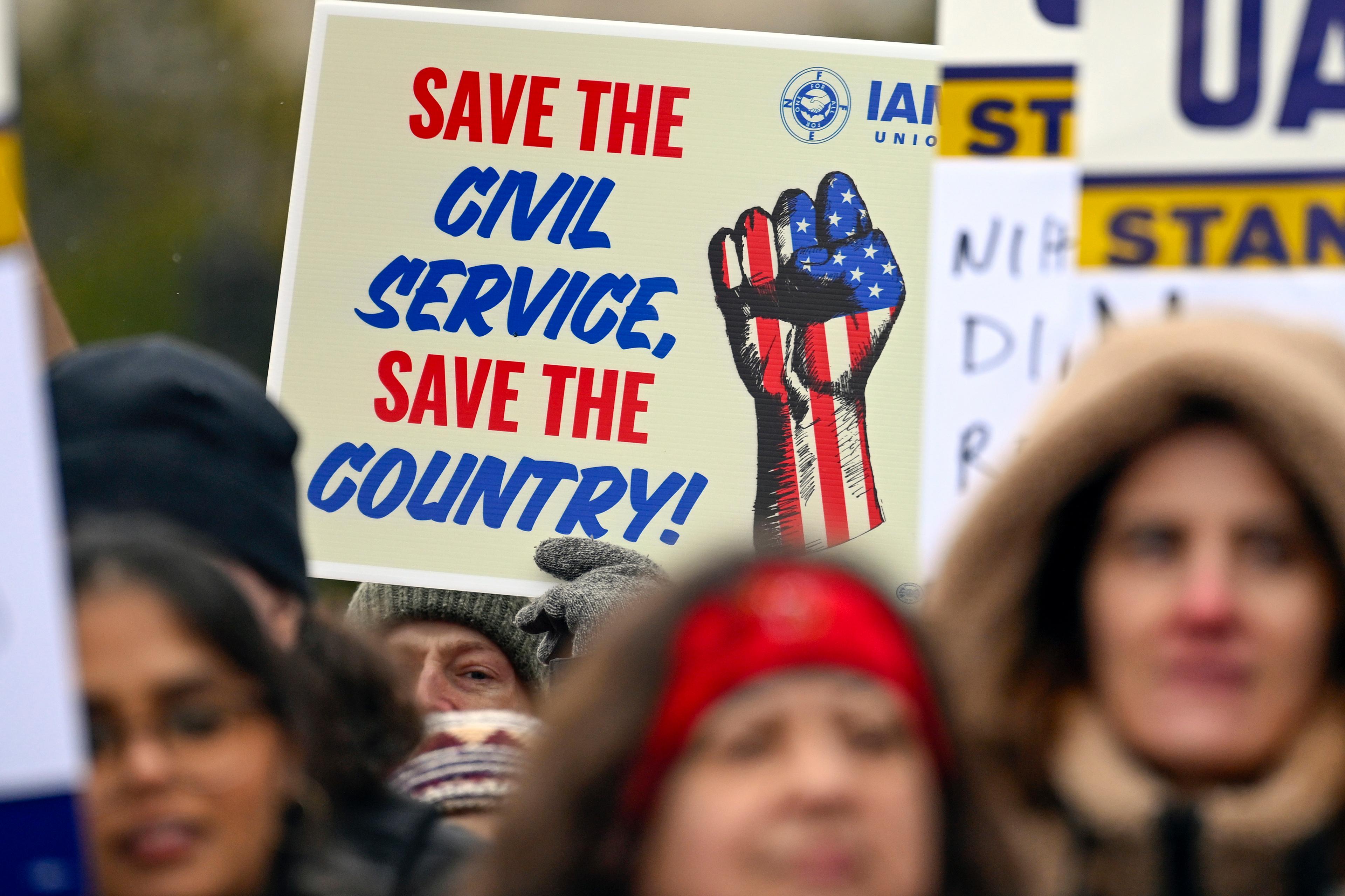 Federal Workers Rally