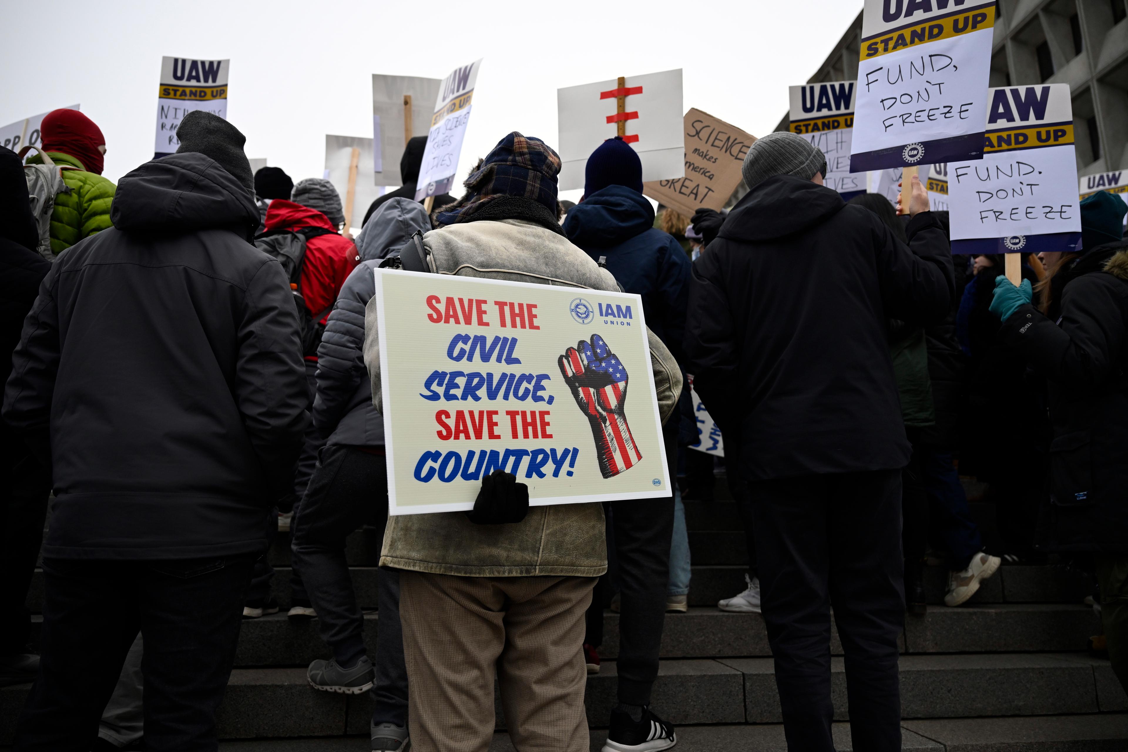 Federal Workers Rally